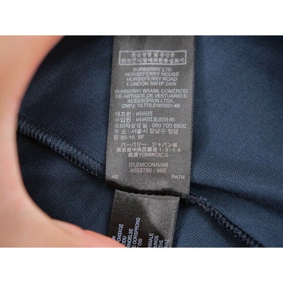 Burberry High Shine Technical Track Jacket Navy Men's XL - Picture 13 of 15